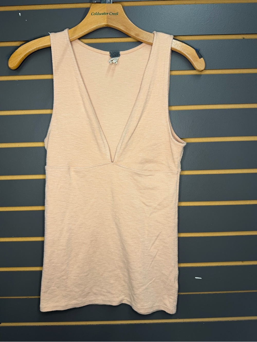 We The Free Deep V Tank Top - Blush